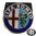 Alfa Romeo Emblem mit Konsole GTV6