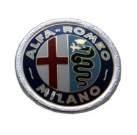 Emblem Alfa Romeo Milano (kunststoff/ dm 55 mm)