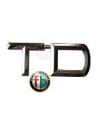 "Schriftzug  "TD" für Alfa Romeo 33/75/145/146/155